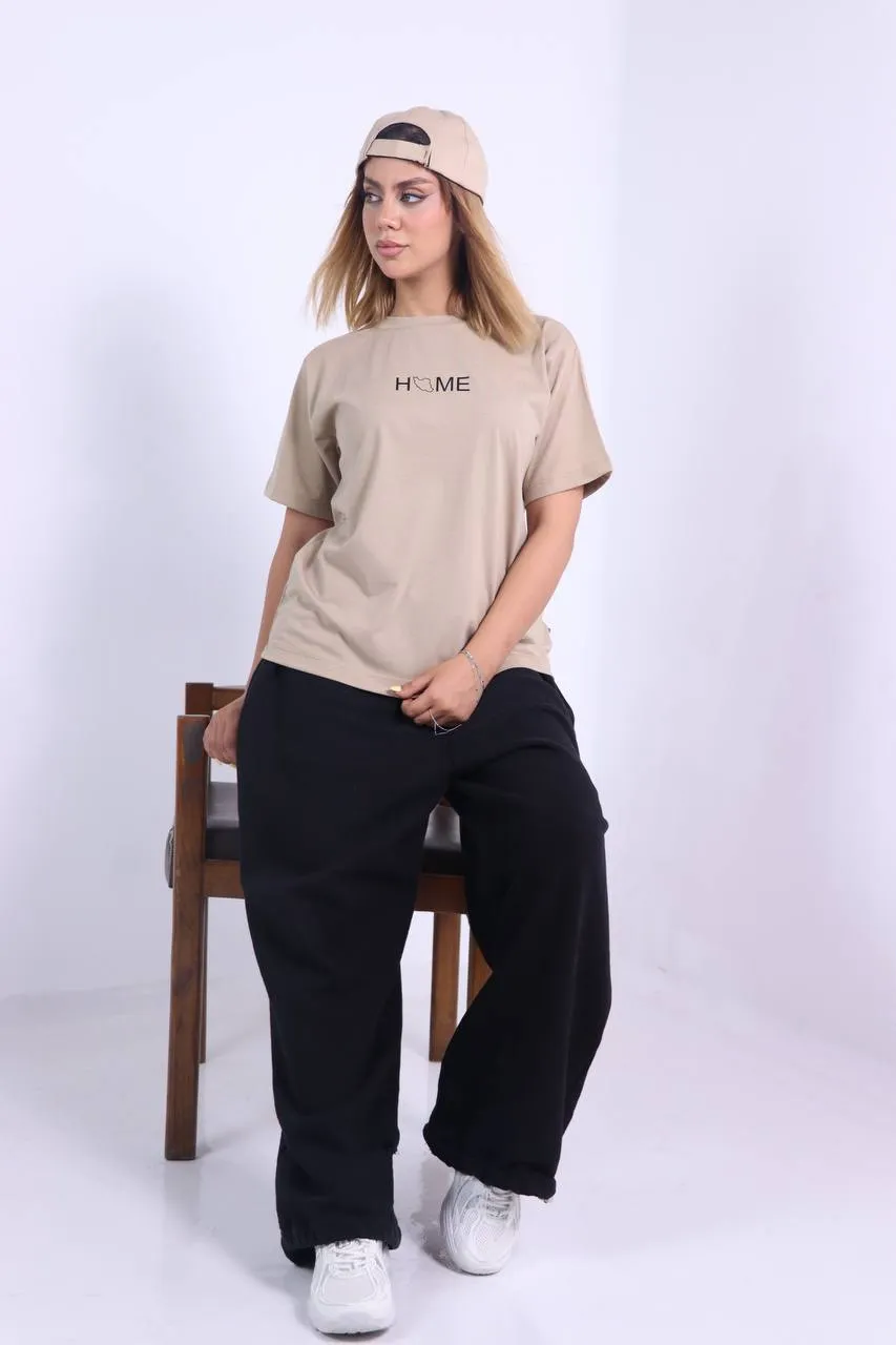 تیشرت نرمال زنانه Home