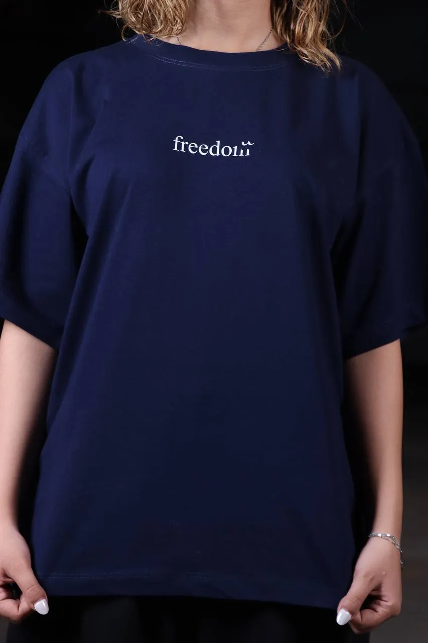 تیشرت باکسی زنانه Freedom
